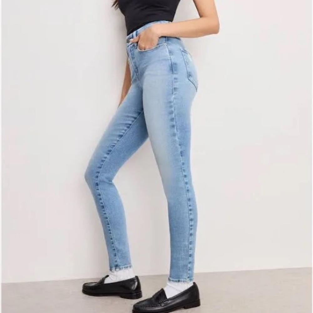 GOOD AMERICAN SOFT TECH GOOD LEGS SKINNY JEANS SIZE 12